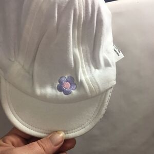 Kid Connection Newborn Hat Reversible white/purple Hat
